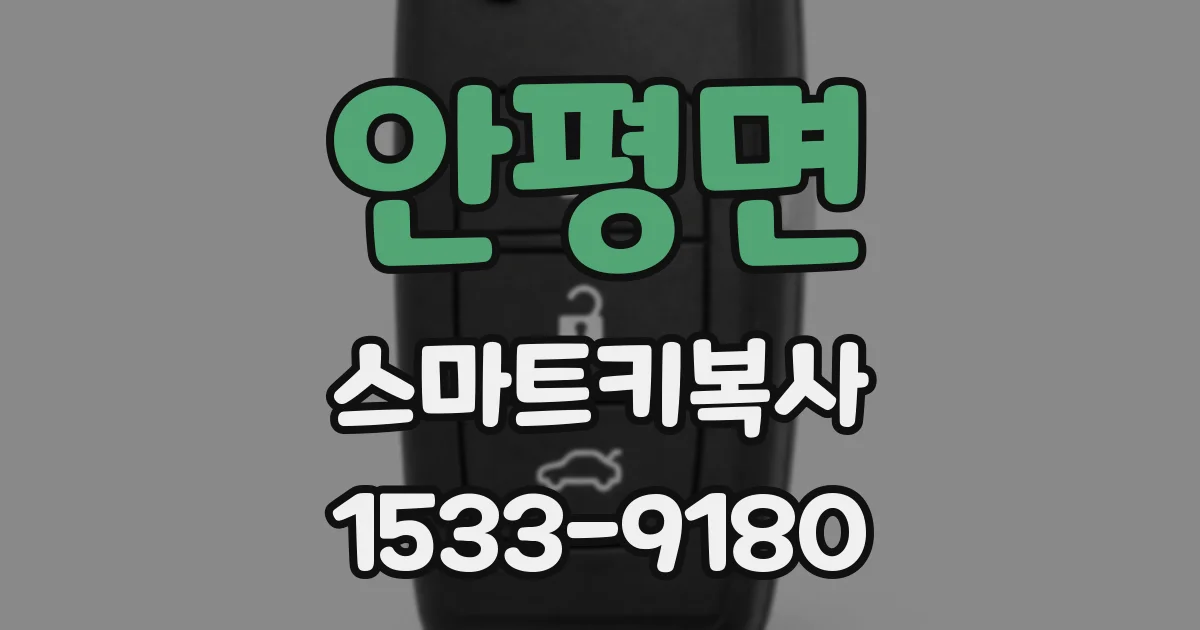 안평면 스마트키복사