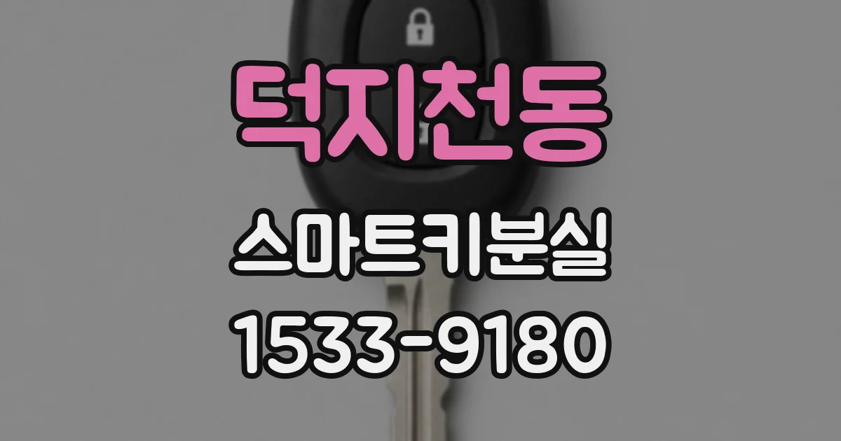 덕지천동 스마트키분실