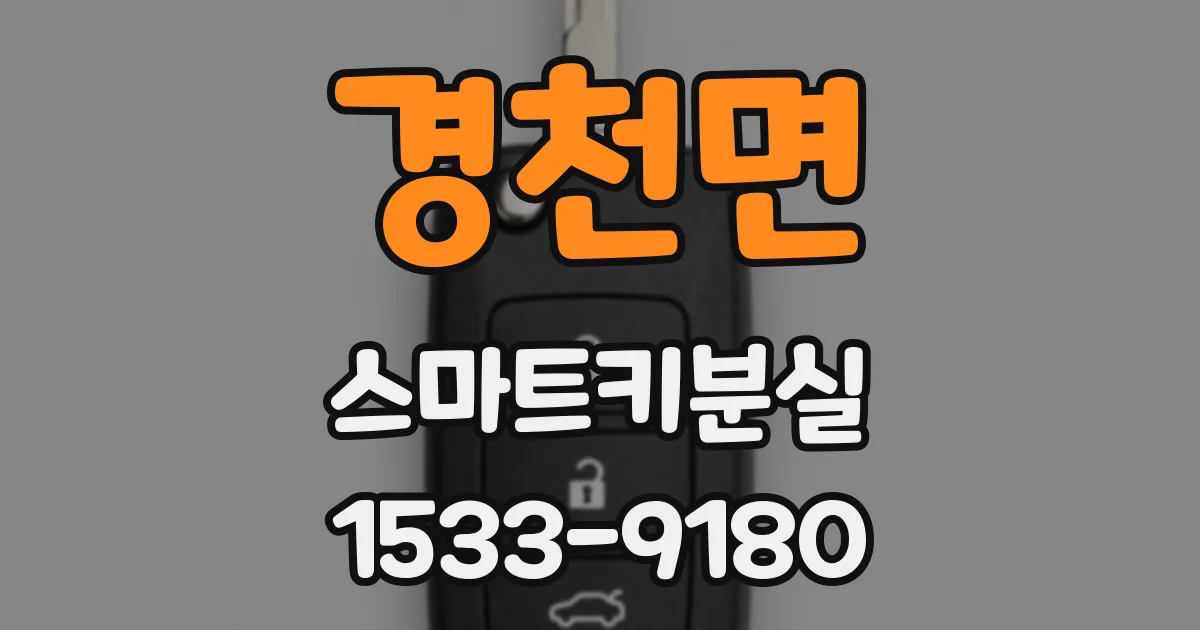 경천면 스마트키분실