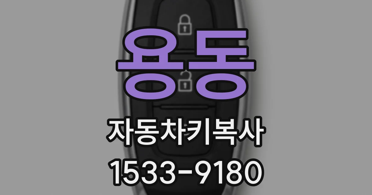 용동 자동차키복사