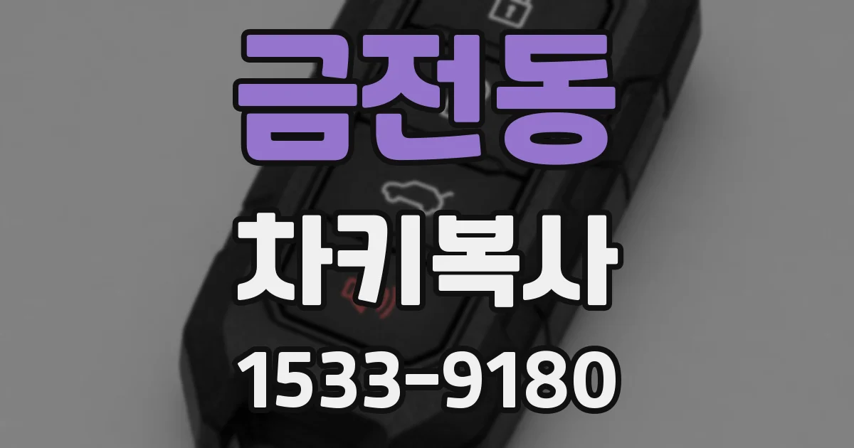 금전동 차키복사