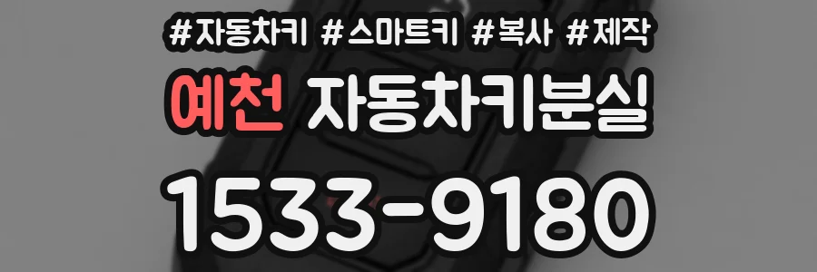 예천 자동차키분실
