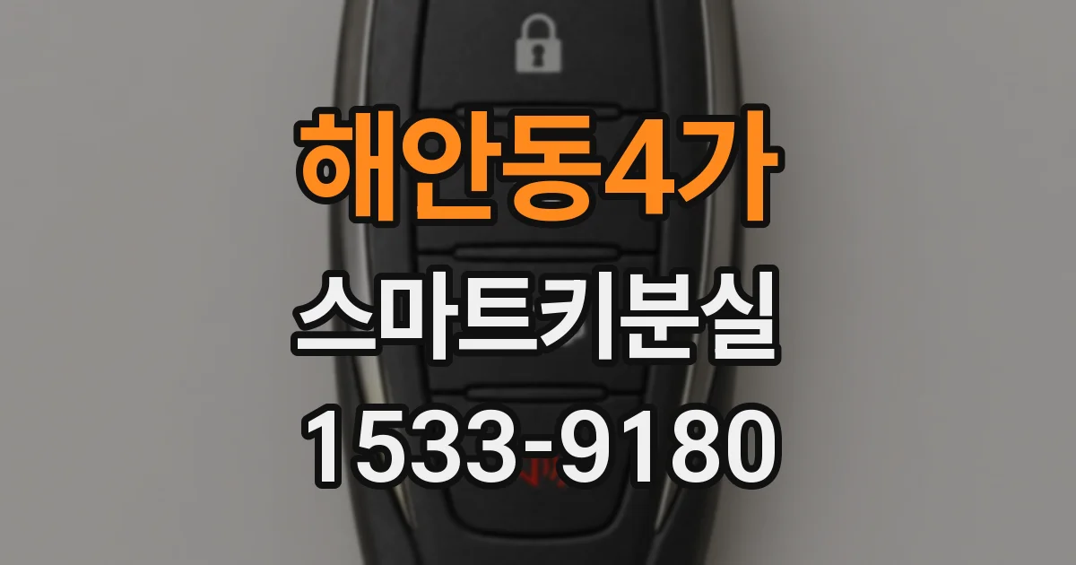해안동4가 스마트키분실