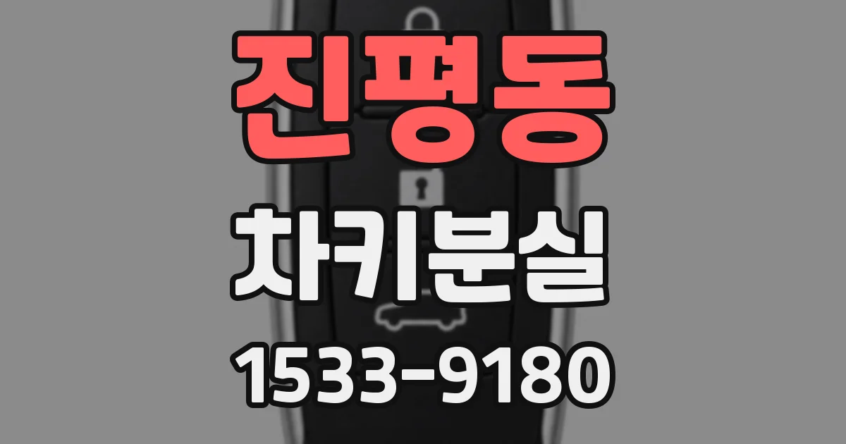 진평동 차키분실
