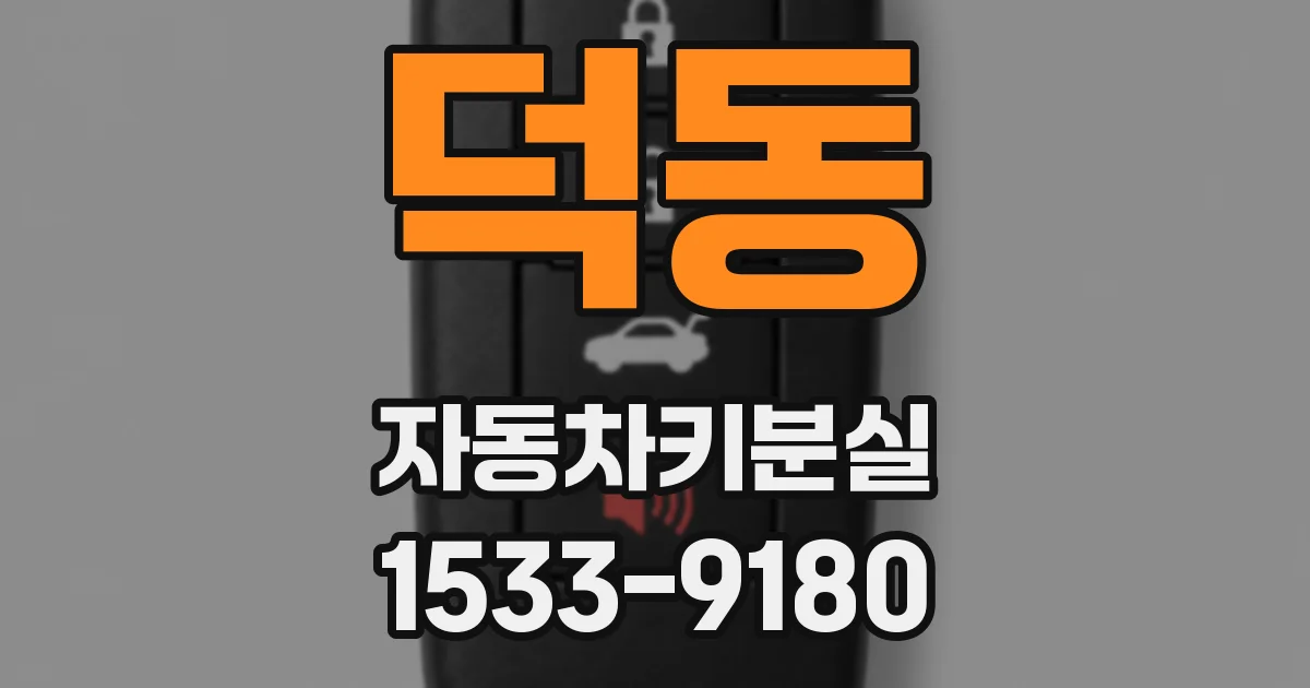 덕동 자동차키분실