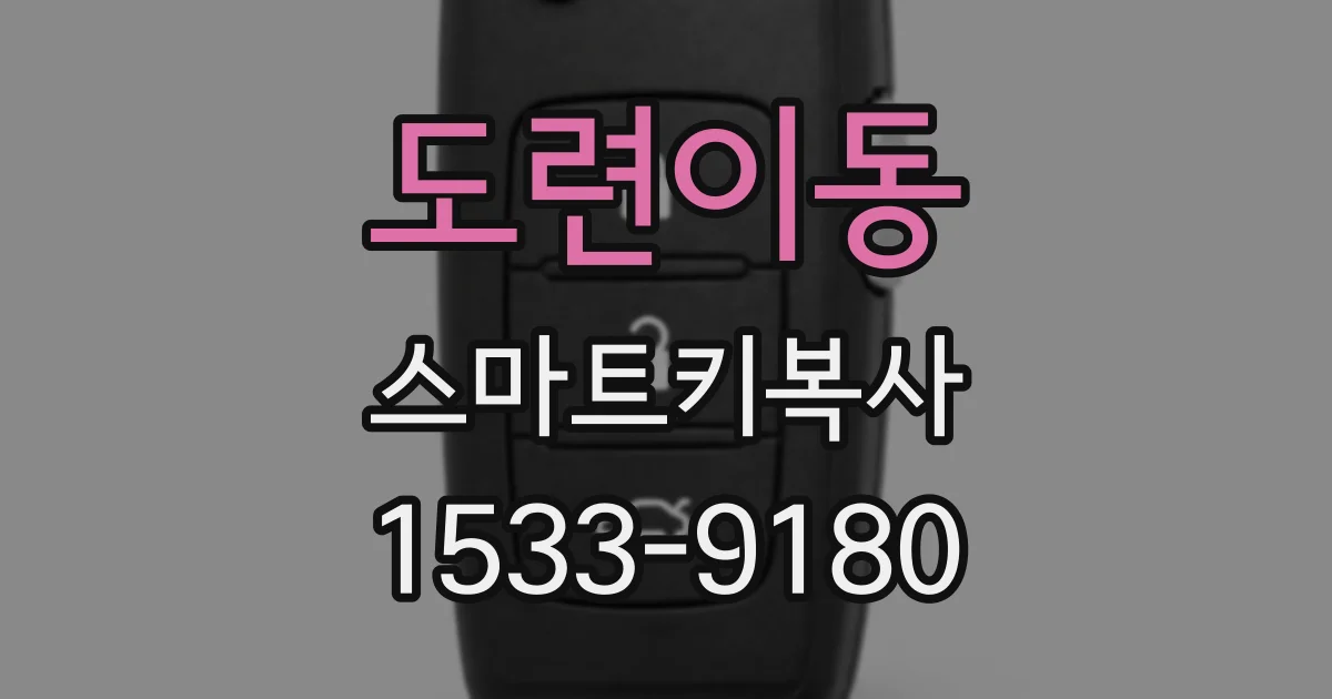 도련이동 스마트키복사