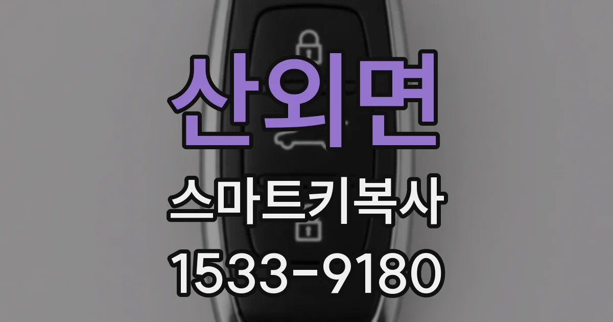 산외면 스마트키복사