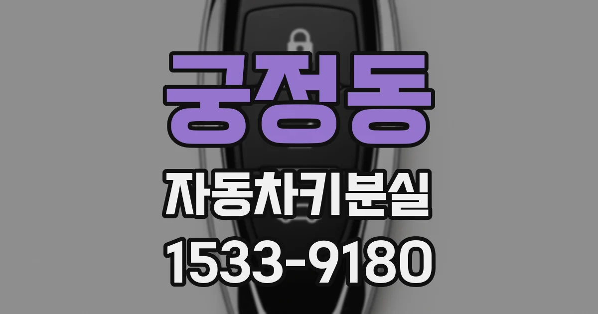 궁정동 자동차키분실