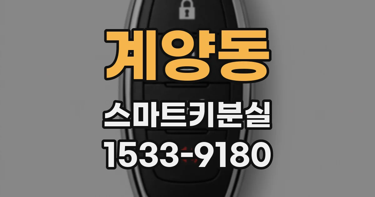 계양동 스마트키분실