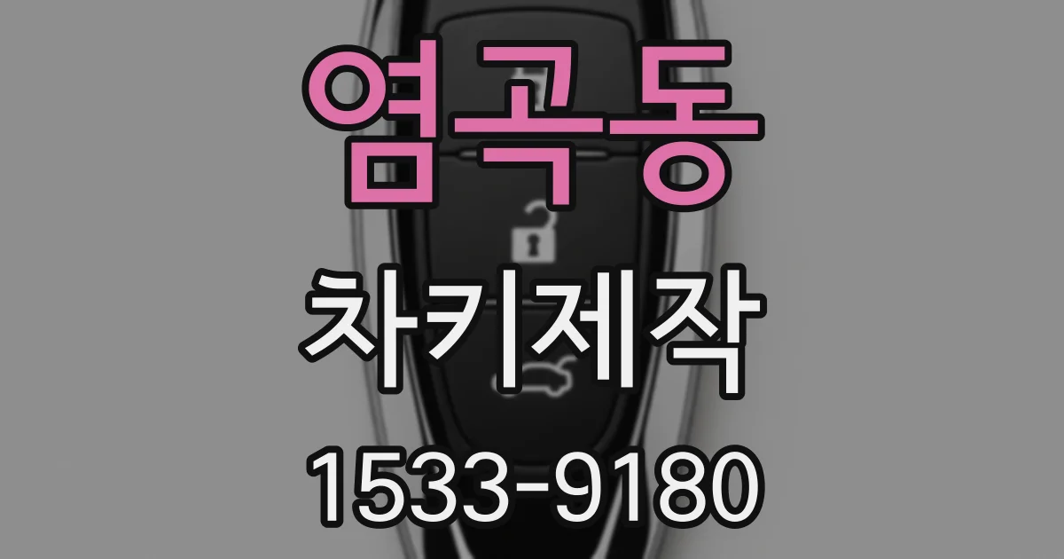 염곡동 차키제작