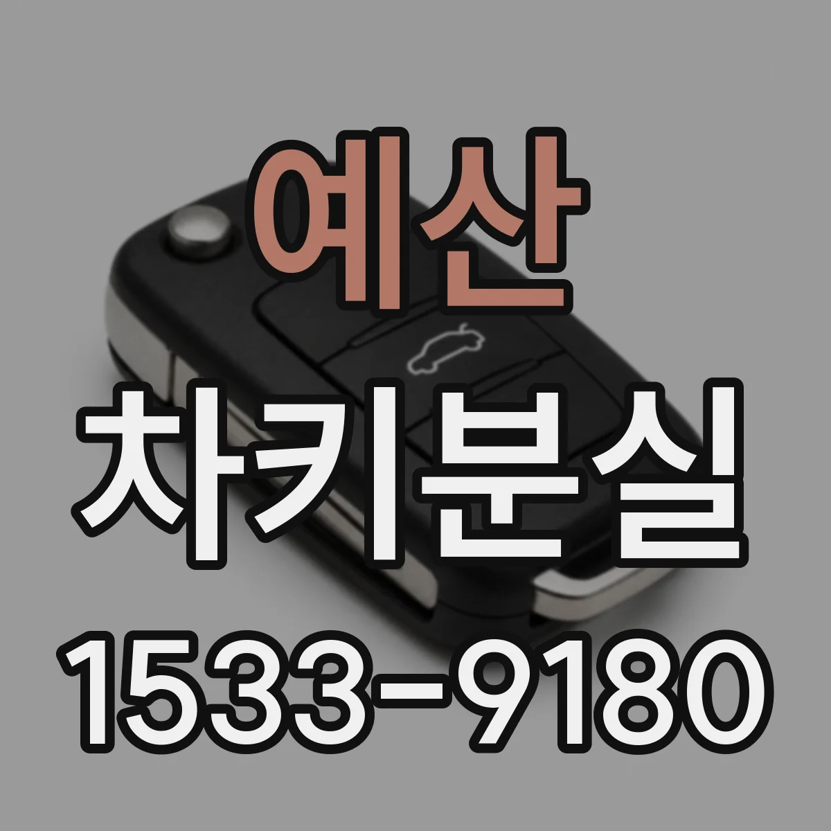 예산 차키분실
