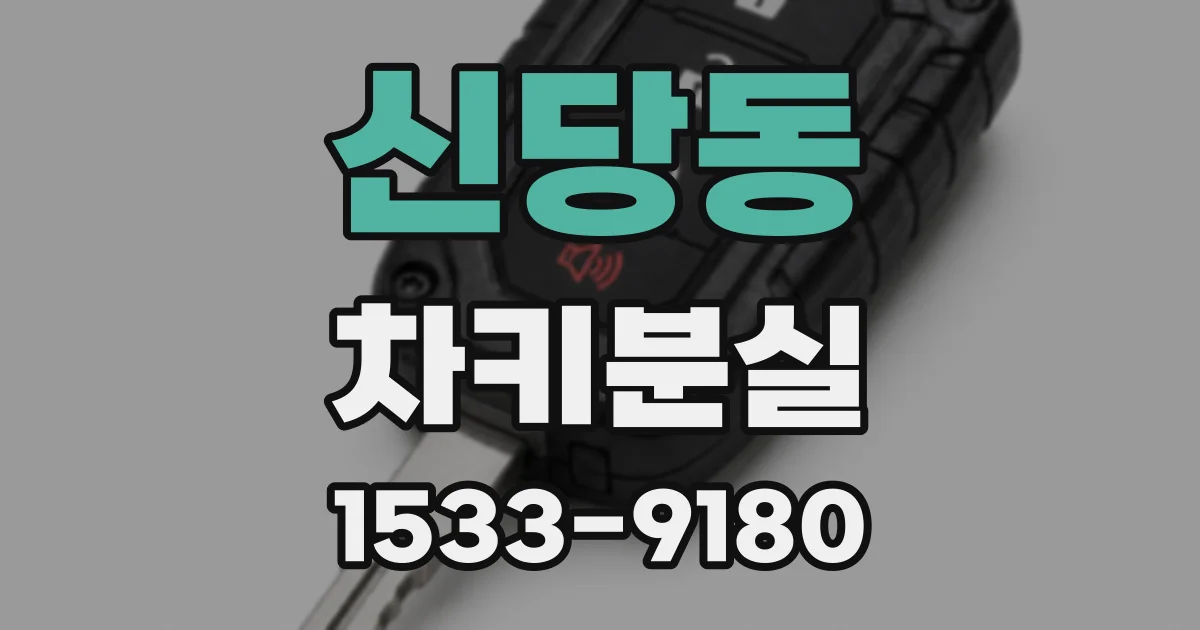 신당동 차키분실