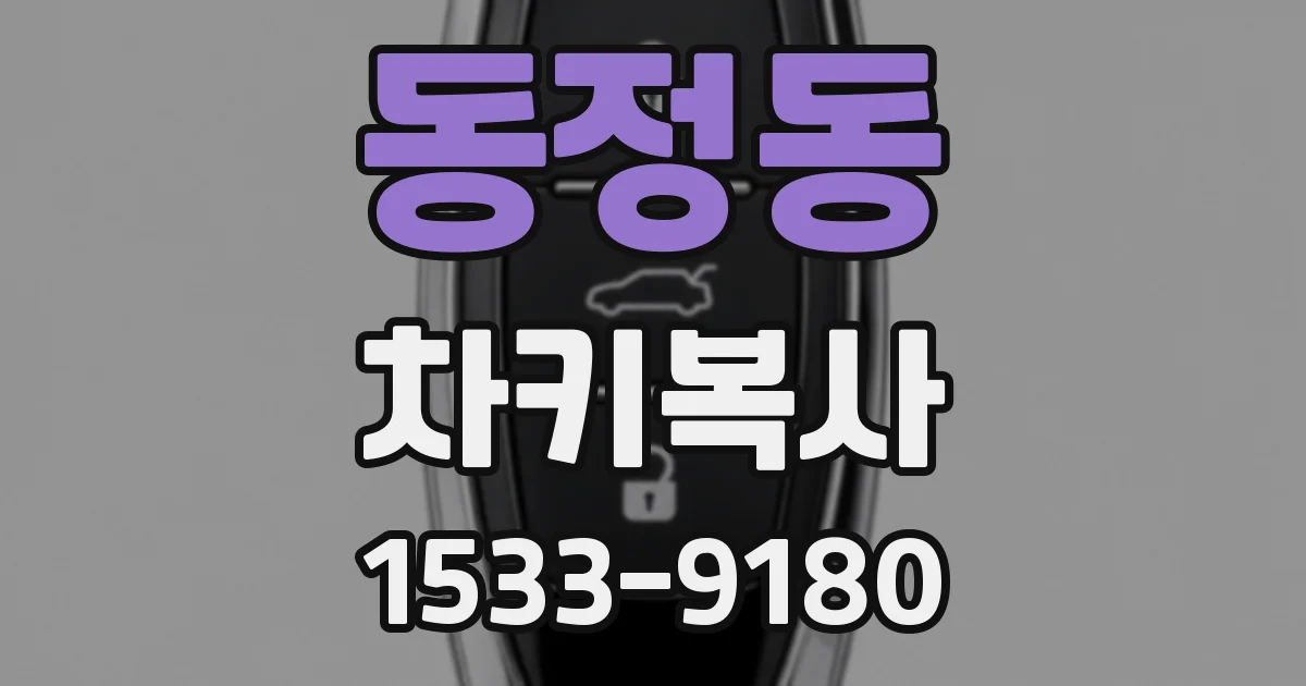 동정동 차키복사