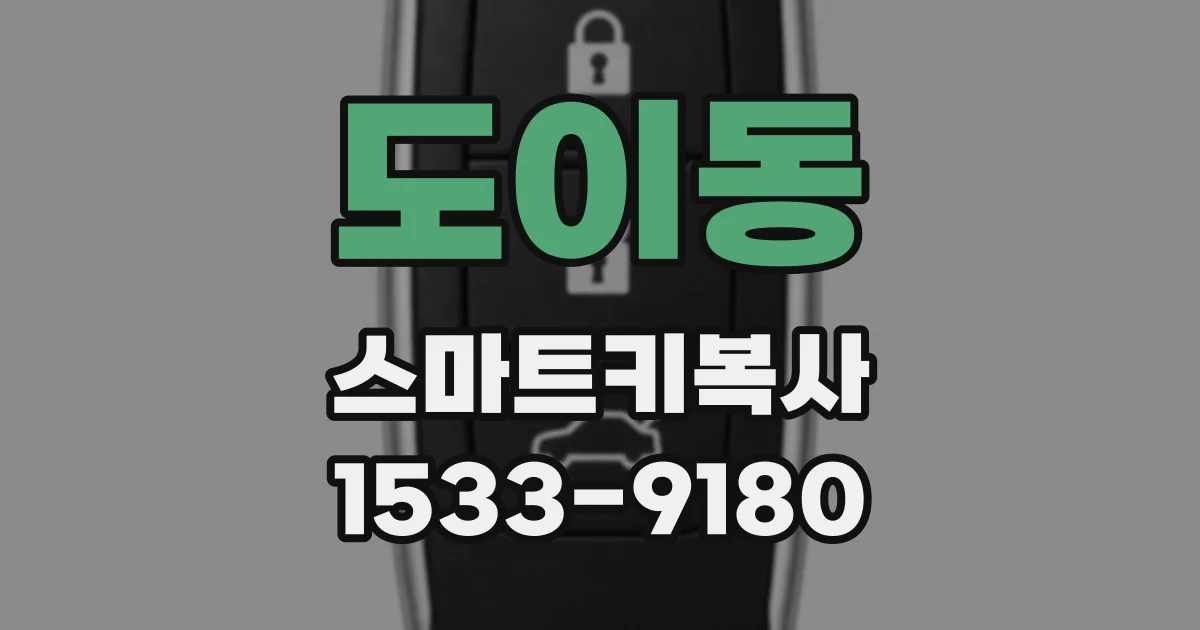 도이동 스마트키복사