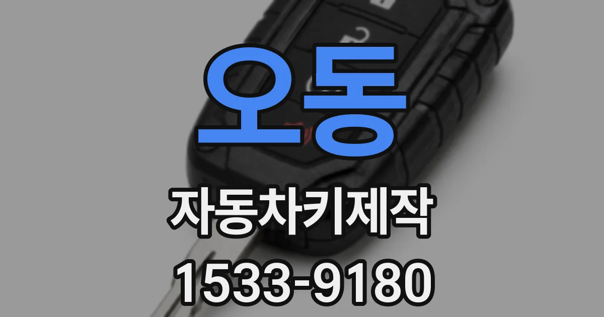 오동 자동차키제작