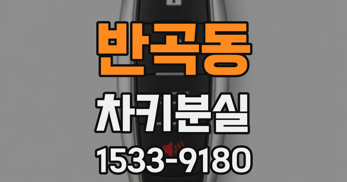 반곡동 차키분실