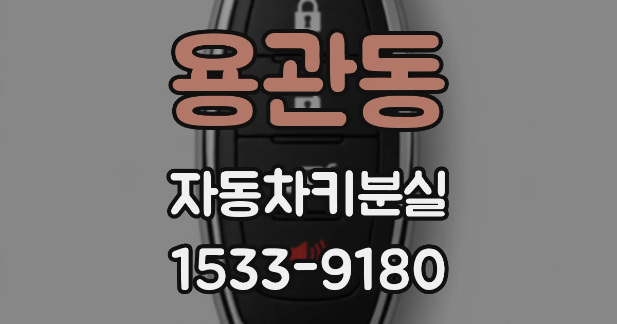 용관동 자동차키분실