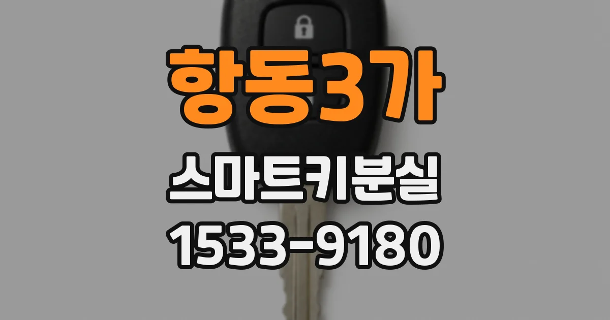 항동3가 스마트키분실
