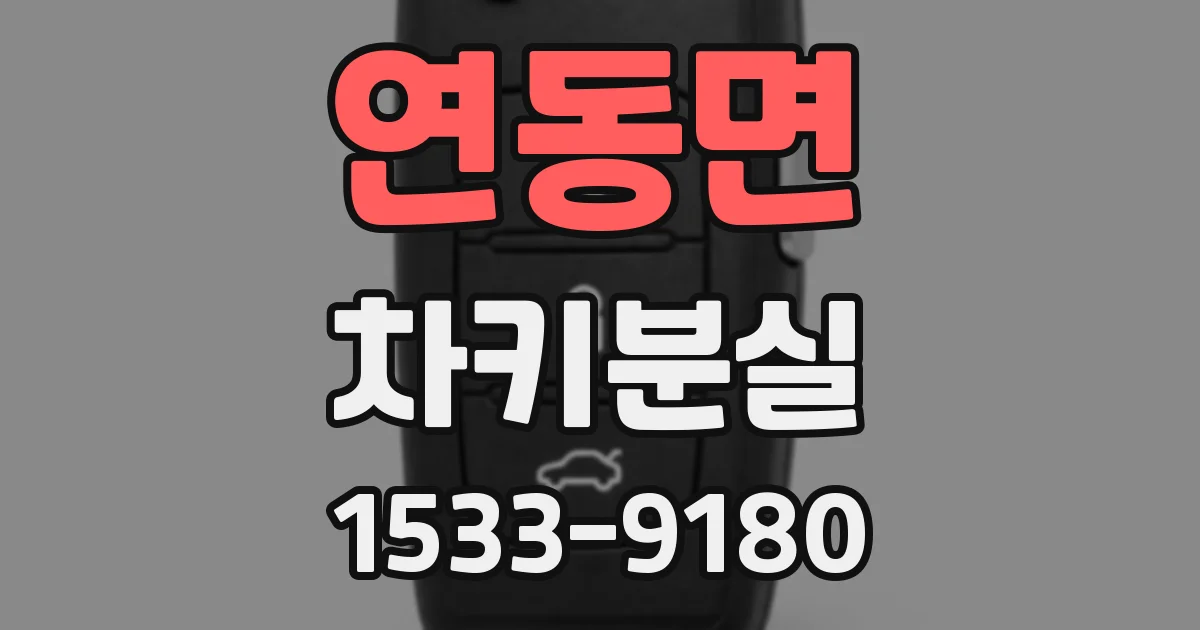 연동면 차키분실