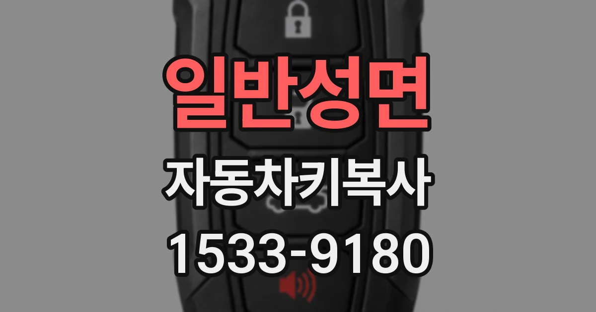 일반성면 자동차키복사