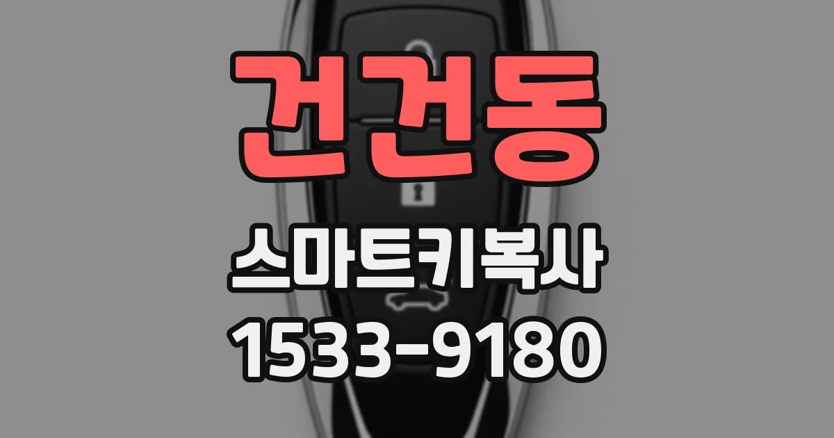건건동 스마트키복사