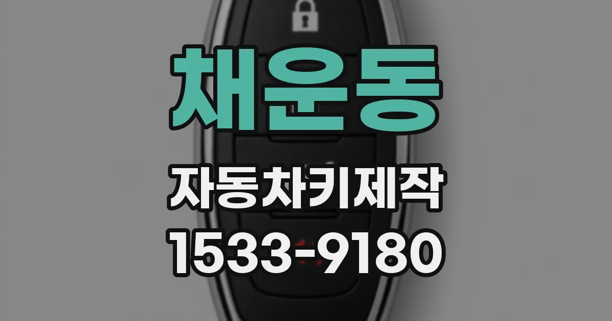 채운동 자동차키제작