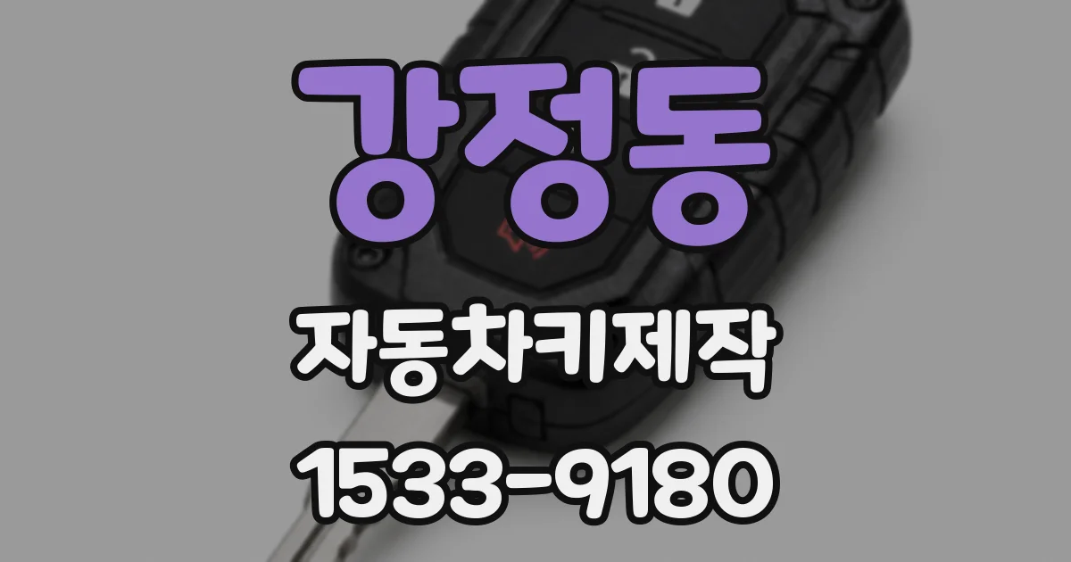 강정동 자동차키제작