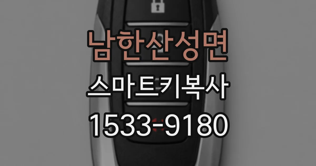 남한산성면 스마트키복사