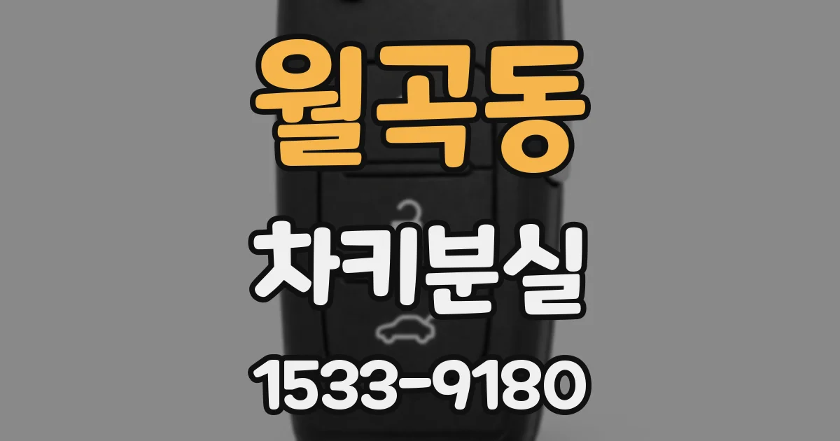 월곡동 차키분실