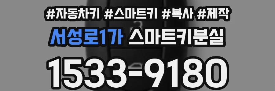 서성로1가 스마트키분실