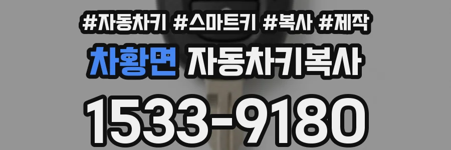 차황면 자동차키복사