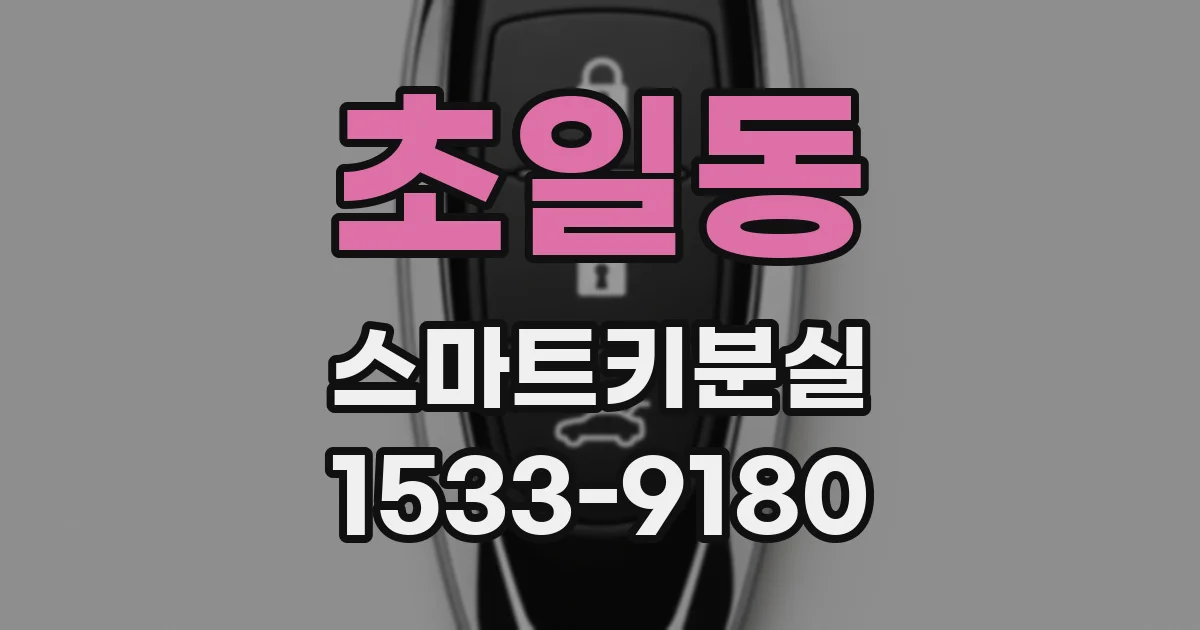 초일동 스마트키분실