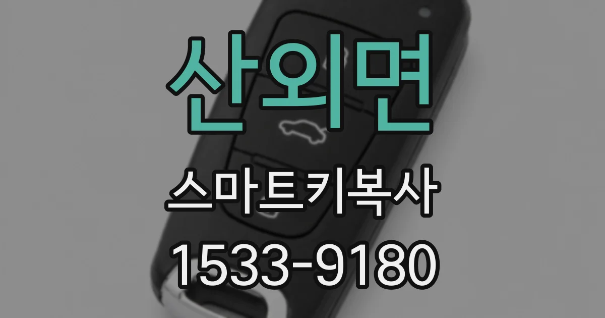 산외면 스마트키복사