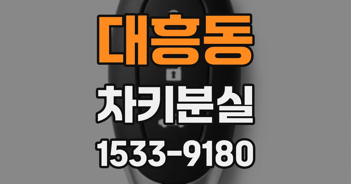 대흥동 차키분실
