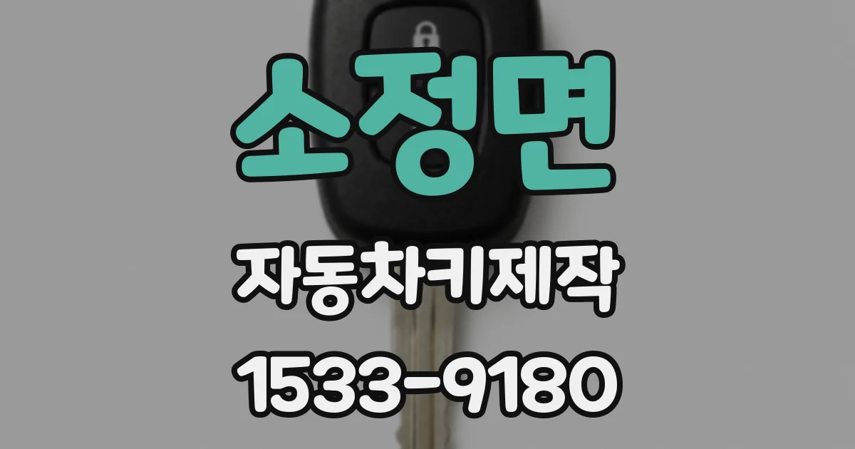 소정면 자동차키제작