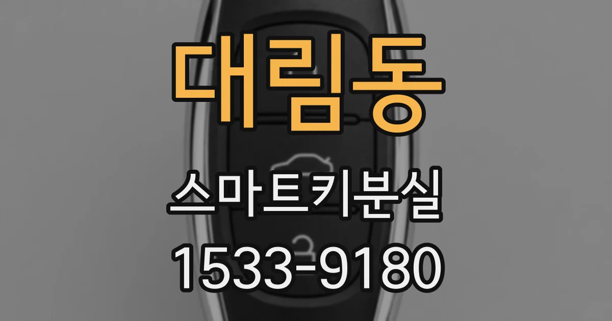 대림동 스마트키분실