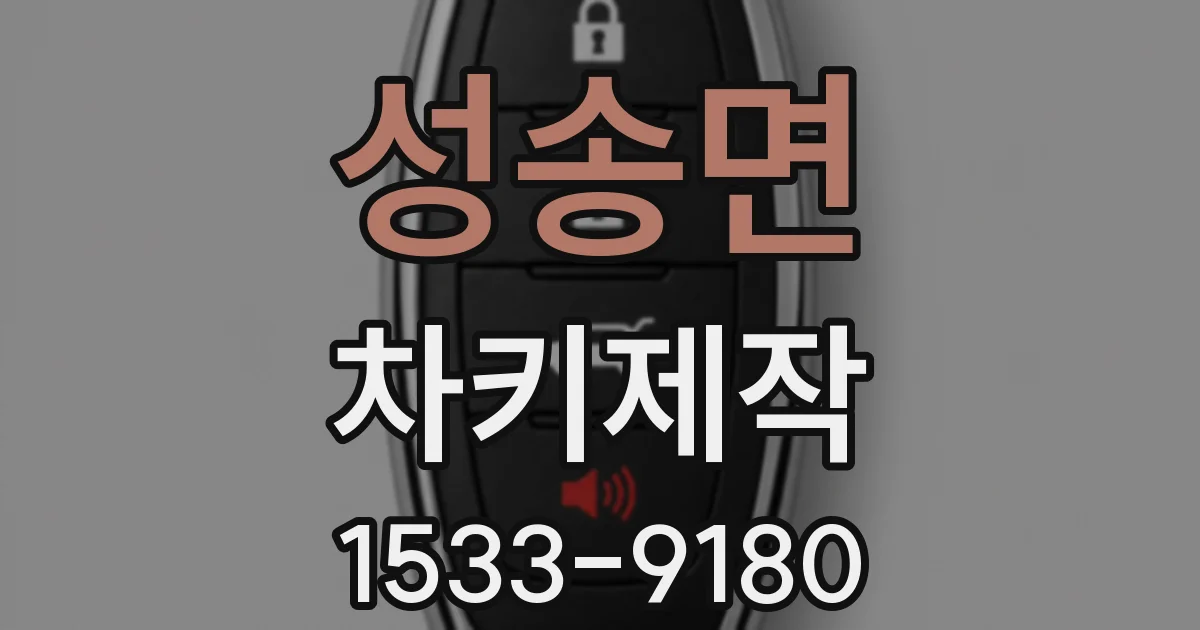 성송면 차키제작