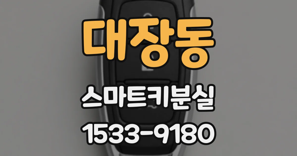 대장동 스마트키분실