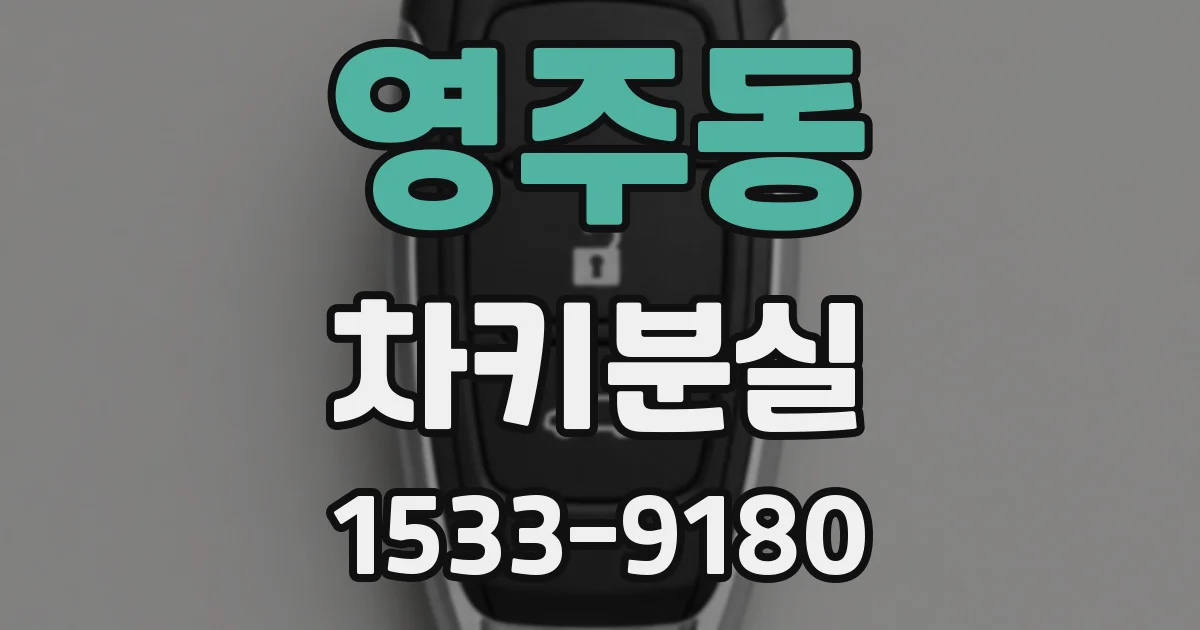 영주동 차키분실