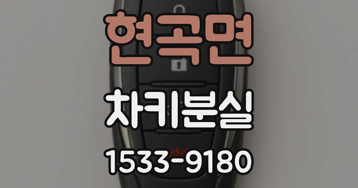 현곡면 차키분실
