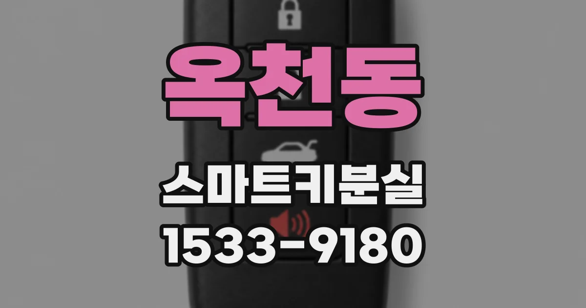 옥천동 스마트키분실