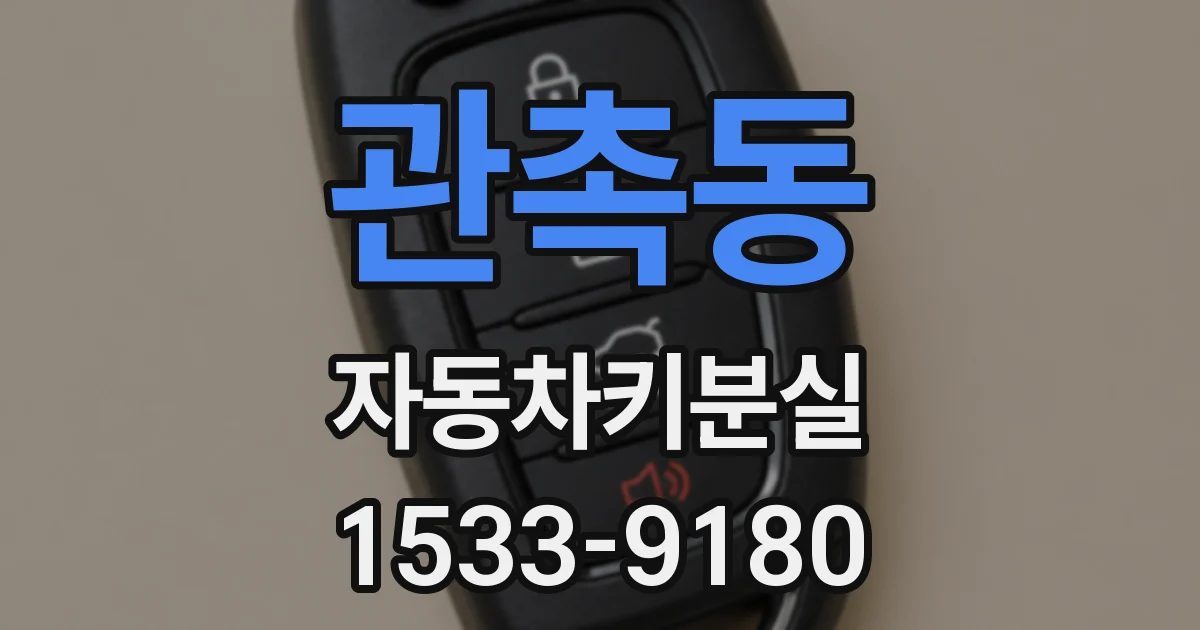 관촉동 자동차키분실