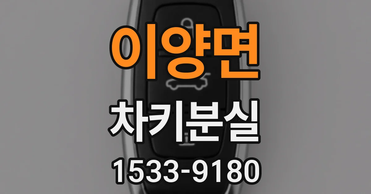 이양면 차키분실