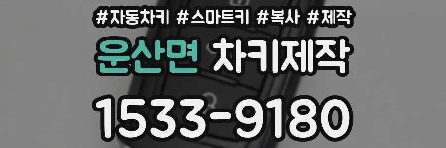 운산면 차키제작