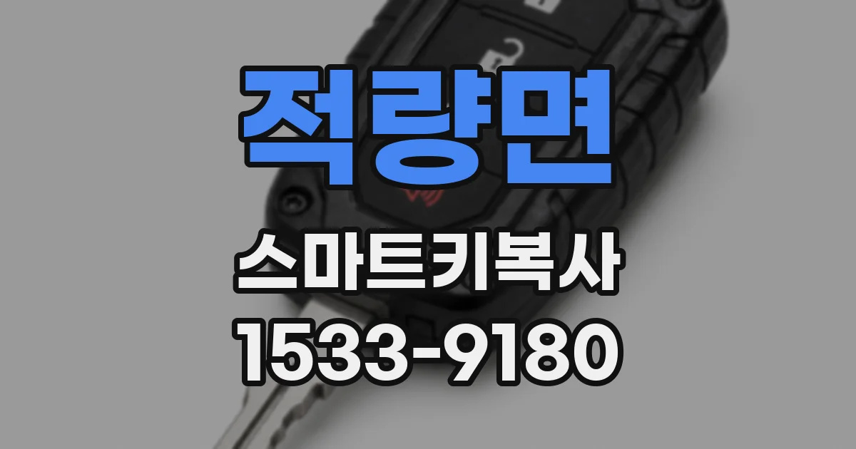 적량면 스마트키복사