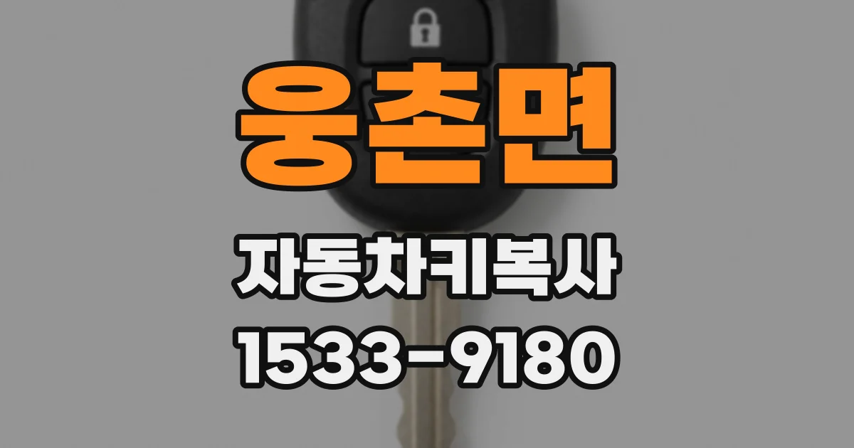 웅촌면 자동차키복사