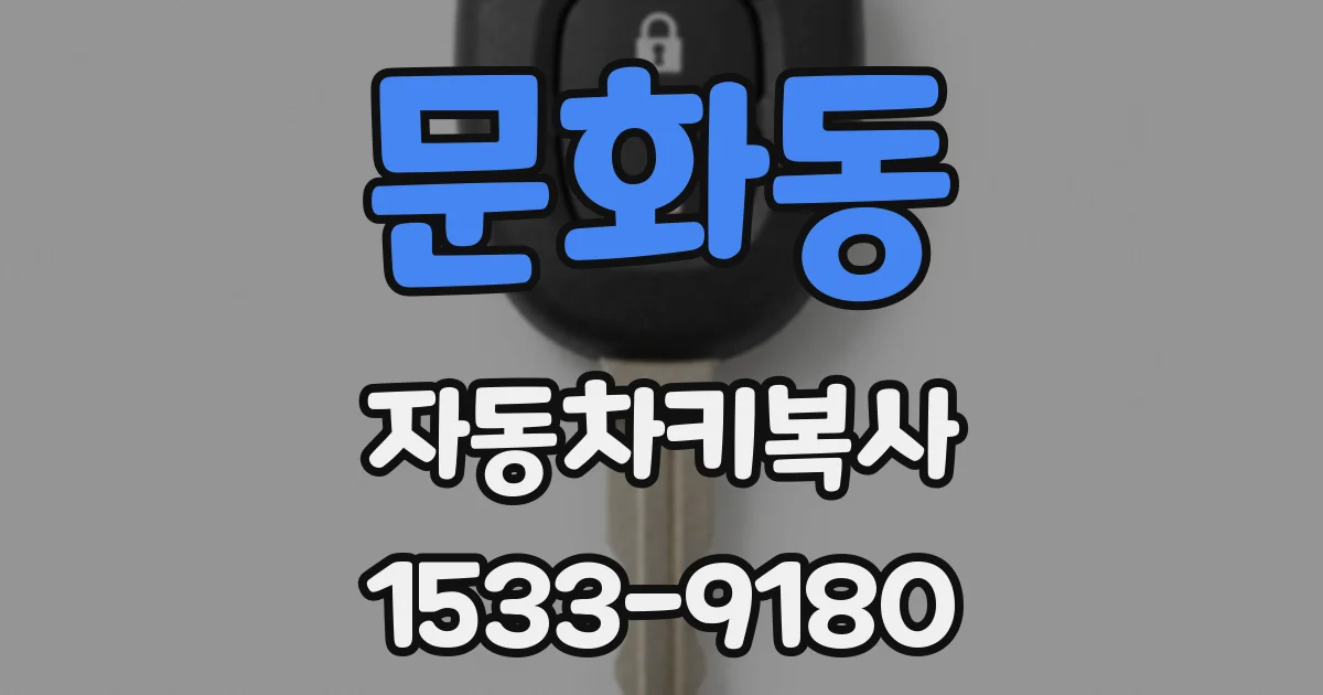 문화동 자동차키복사