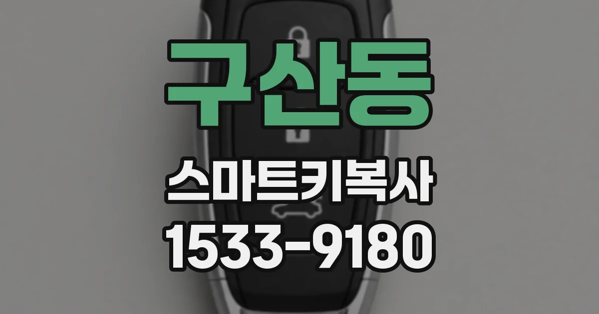 구산동 스마트키복사