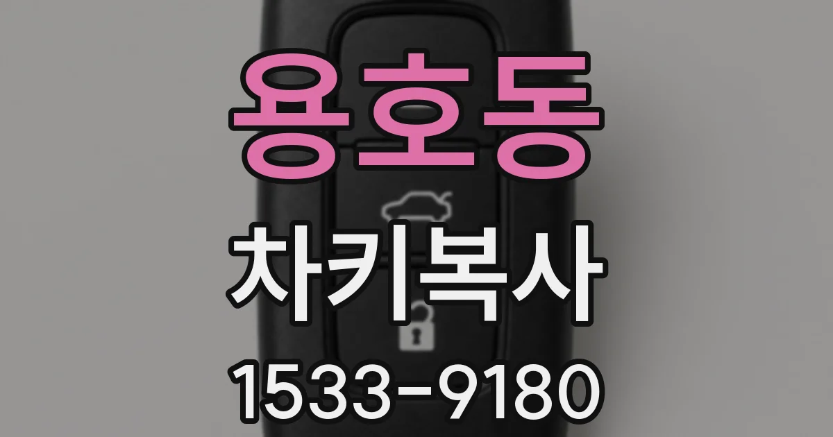 용호동 차키복사