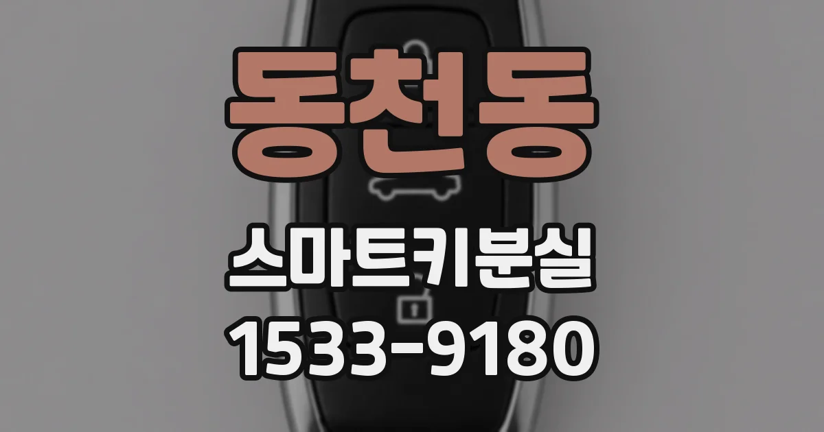 동천동 스마트키분실